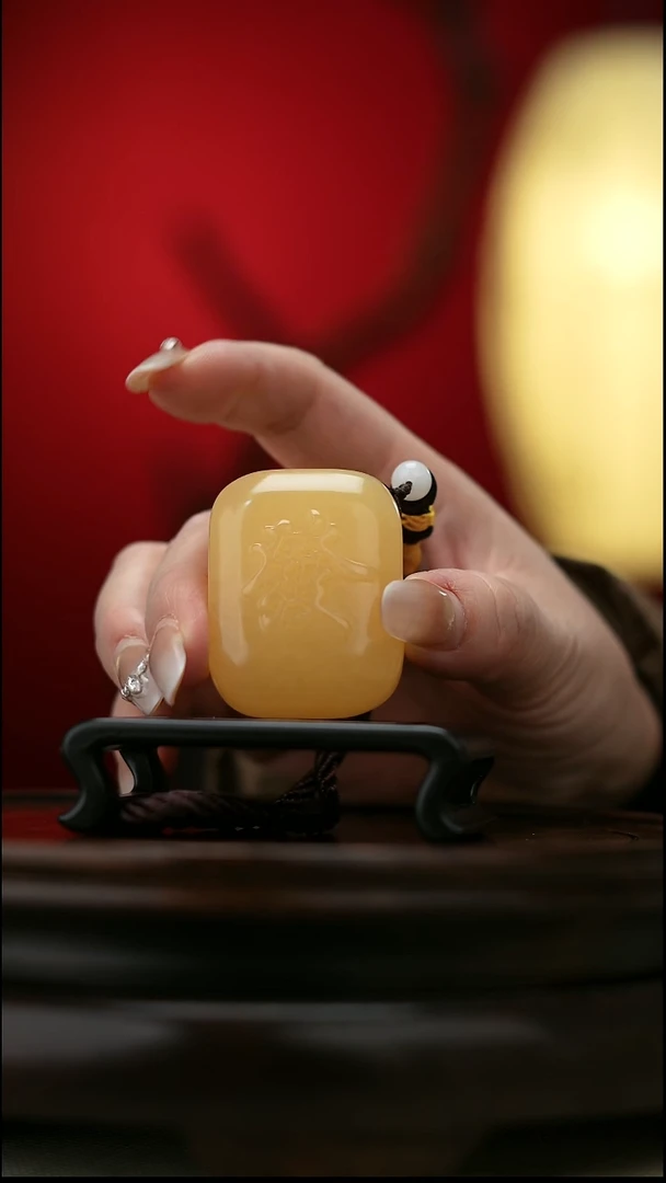 玉【發大财】天然玉石手把件