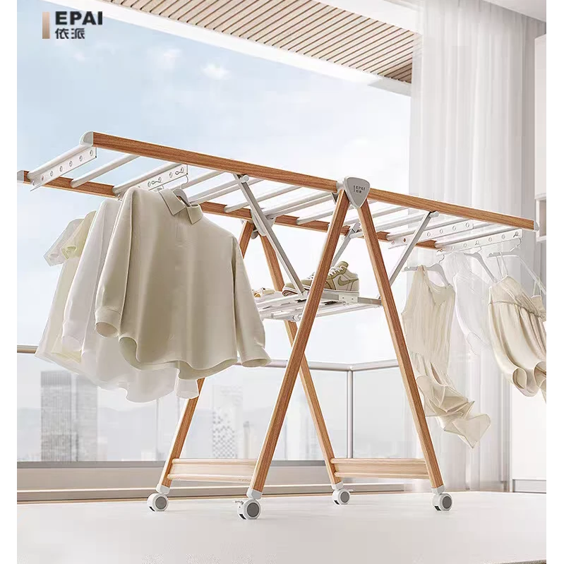 阳台专用晾衣架落地式挂衣架室外晒衣架家用折叠晒被子神器最新款