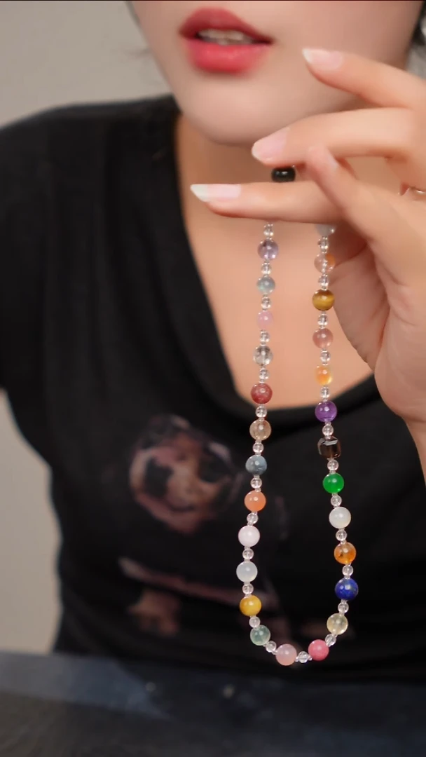 水晶摆件未镶嵌高品质多宝项链0011