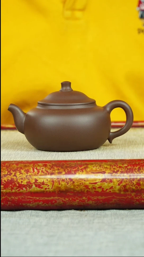 茶壶紫砂卧禅 紫泥 魏加峰制
