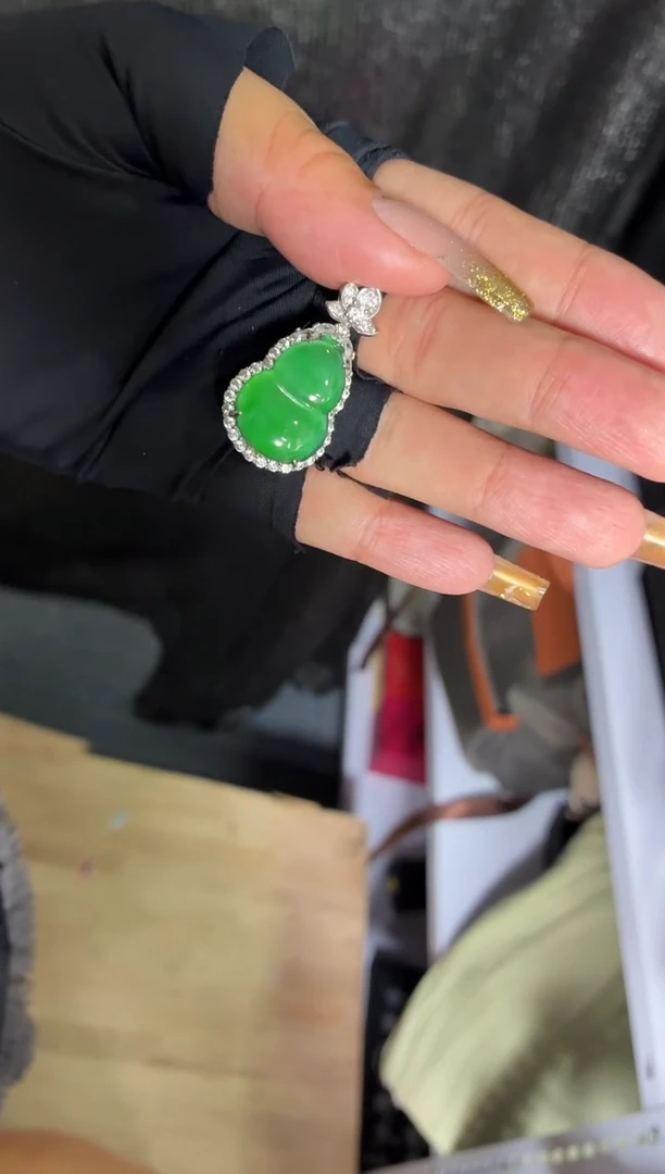 银S925镶嵌定制翡翠53定制翡翠-多样性发货（发其一）