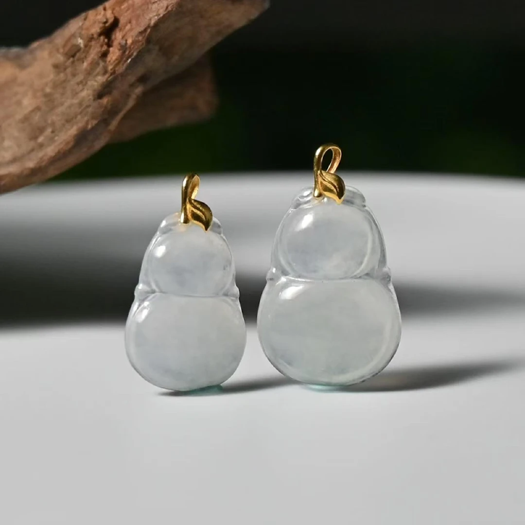 【公子优选】18k金扣翡翠葫芦（多样性发其一）18621