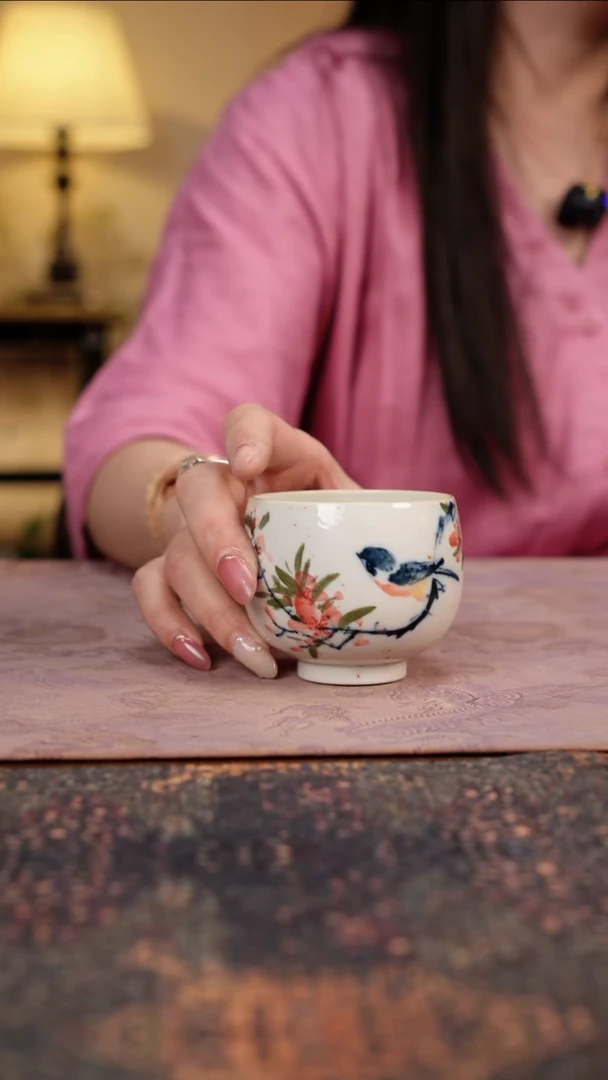 杯景德镇陶瓷杯碗柴烧多人