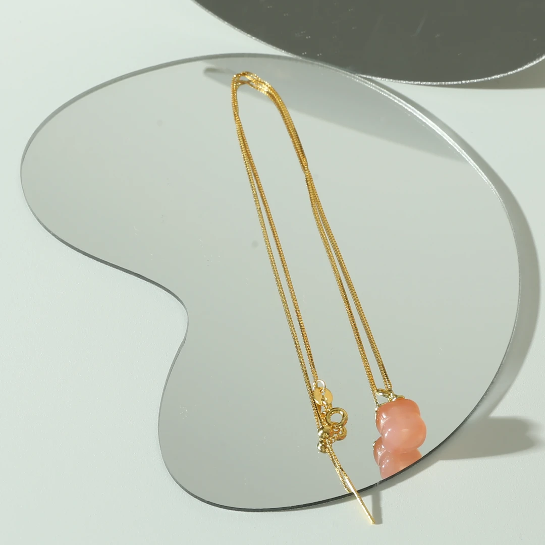 【心想柿成】盐源玛瑙柿子项链