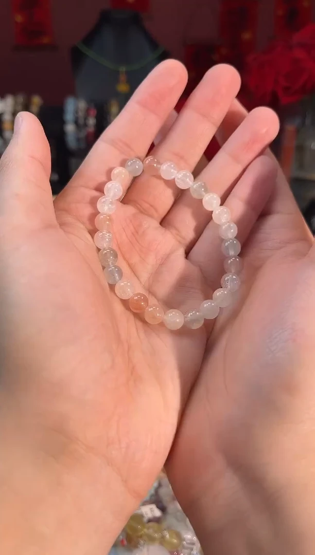 【闪购商品】水晶手链未镶嵌兔毛手串