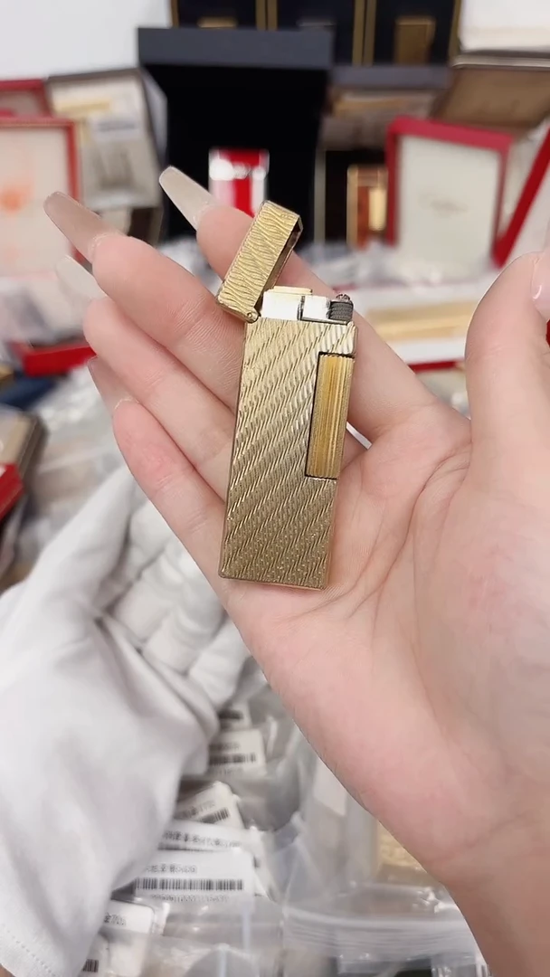 纯铜034登家四代金色水波纹