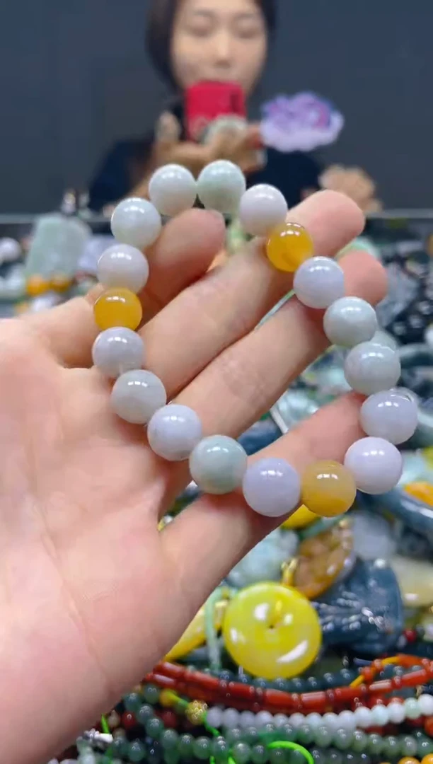 颈饰未镶嵌翡翠10MM/L/翡翠A货，一件也是批发价