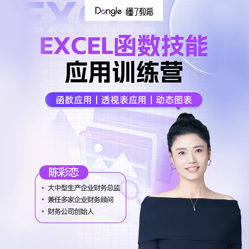 陈彩恋EXCEl函数技能应用训练营