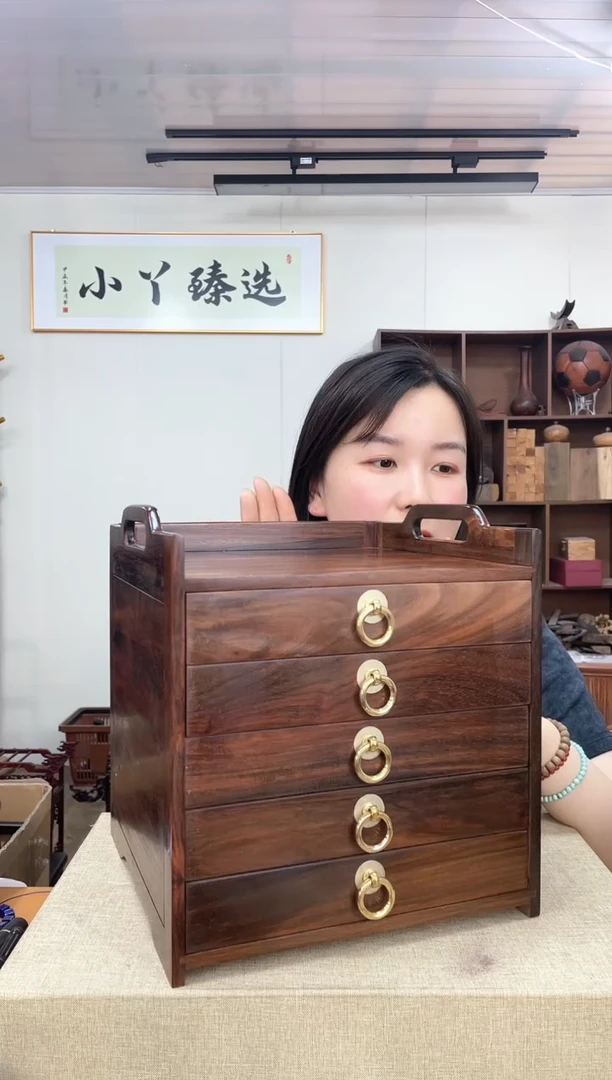 918大红酸枝五层盒子木木木