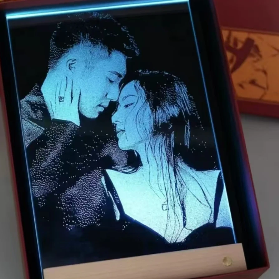 （不是纯手工不要钱）锤子私人定制照片敲击画定制礼品情侣礼物送礼
