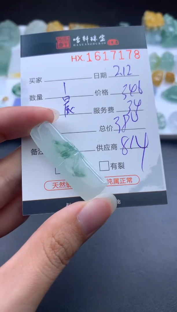 【闪购商品】翡翠挂件未镶嵌哈轩 挂件1