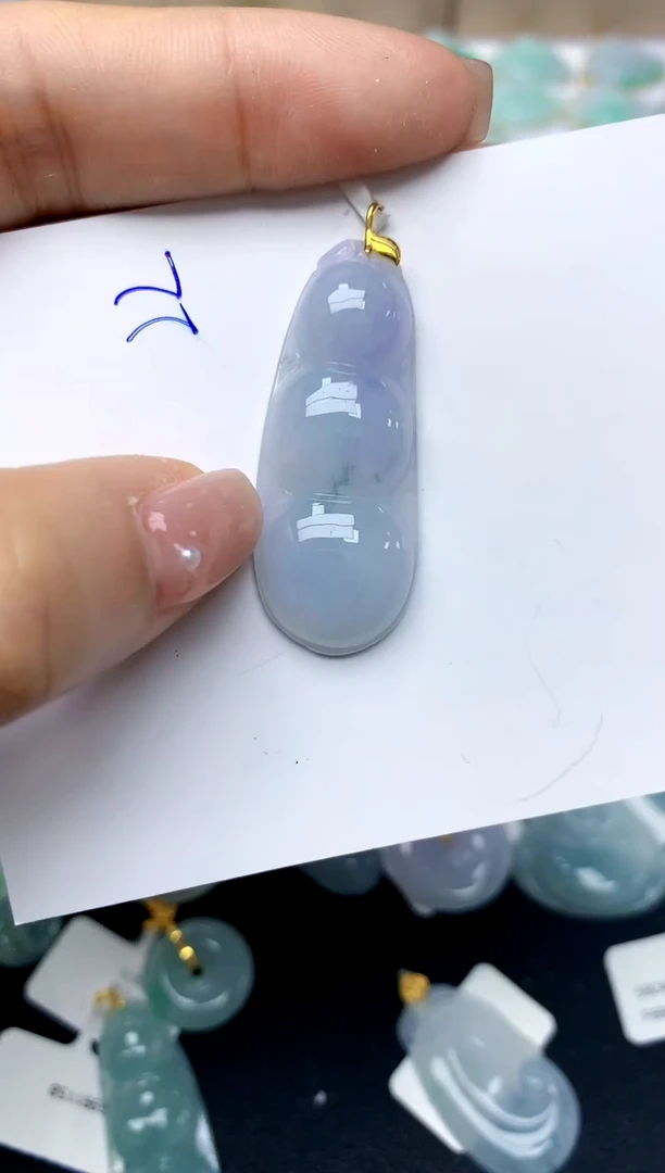 【闪购商品】翡翠颈饰18K金镶嵌22天然A货翡翠