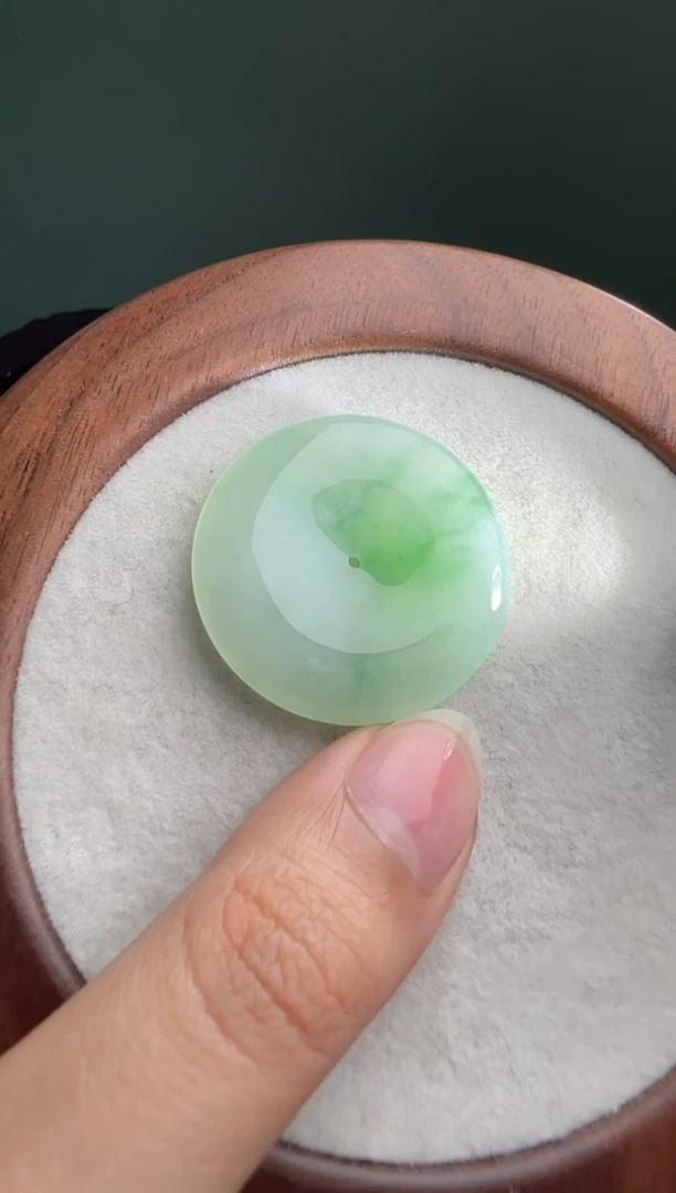 未镶嵌定制翡翠飘花平安扣