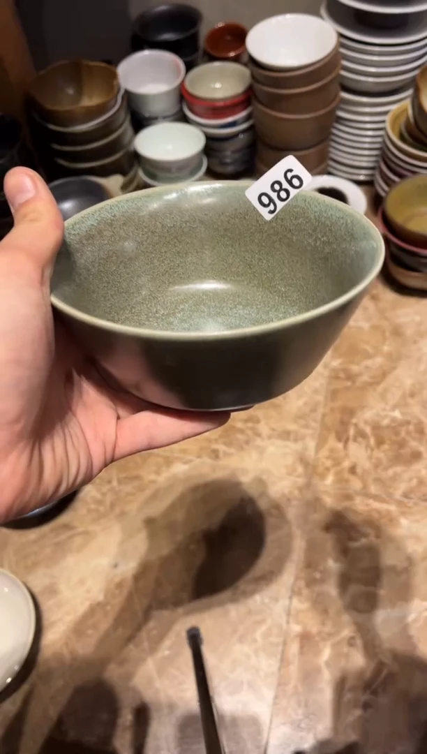 【闪购商品】瓷片986聚光灯马蹄碗