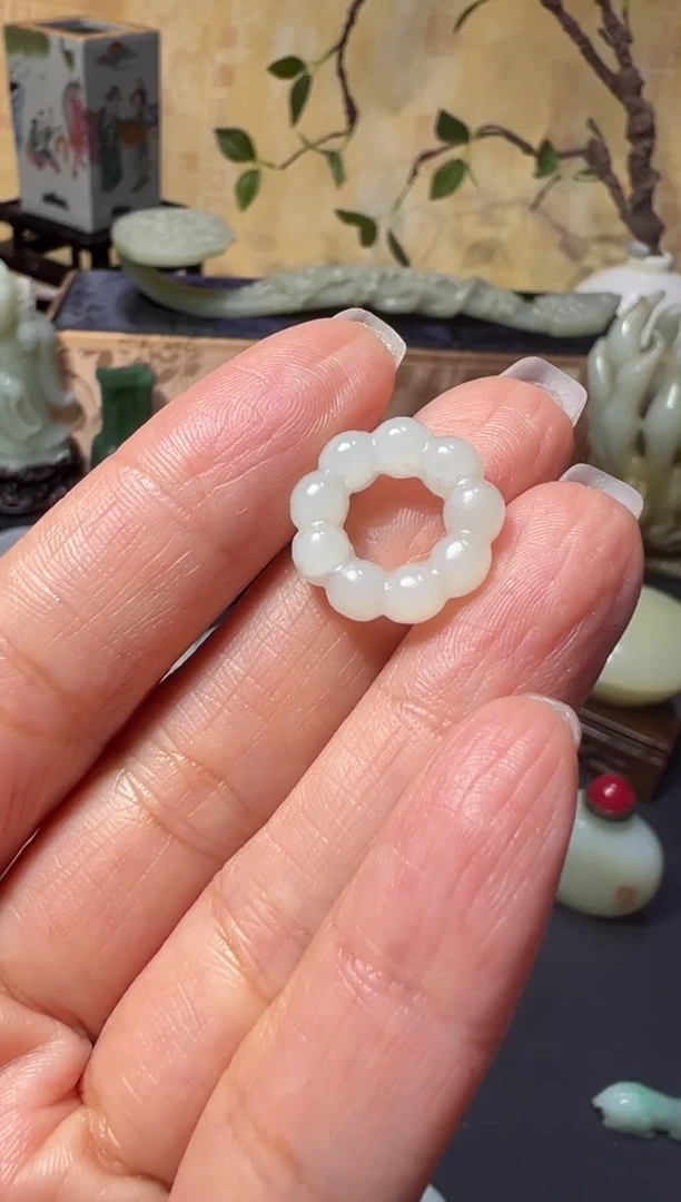 【闪购商品】和田玉山西文物商店绞丝环