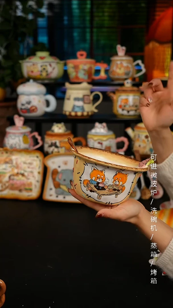 陶瓷便携款景德镇高温釉下彩创意瓷