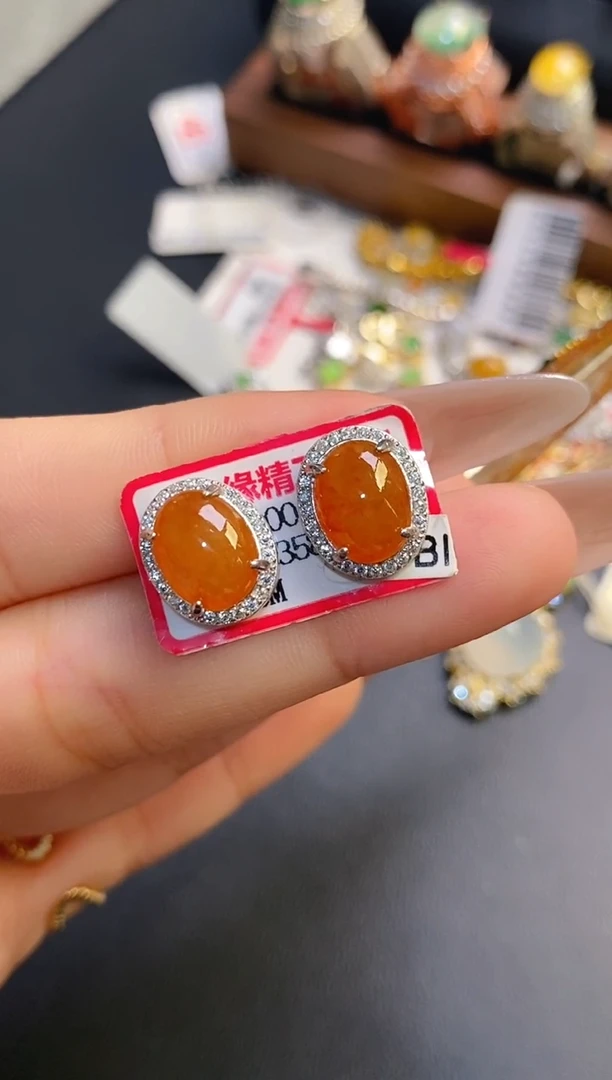 银S925镶嵌戒指翡翠天然