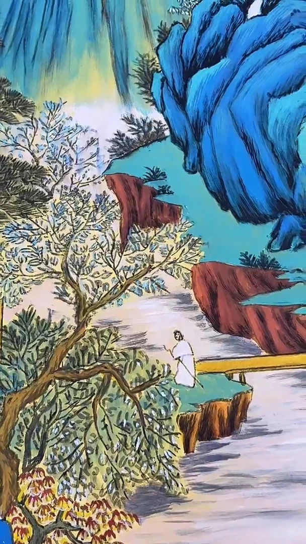 国画王炳杰手绘绘画作品29-50