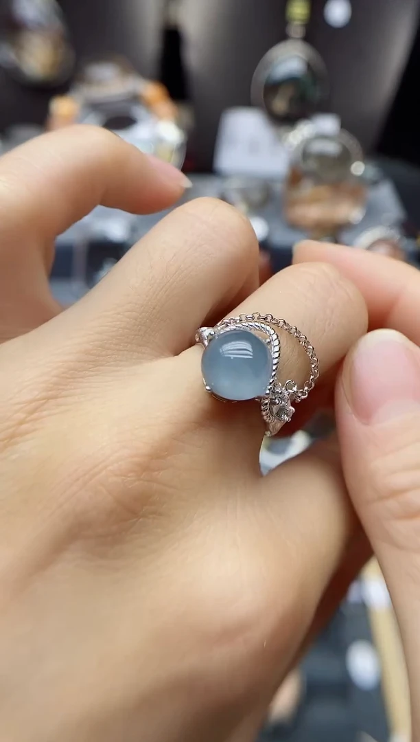 银S925镶嵌珠宝半成品水晶定制定制