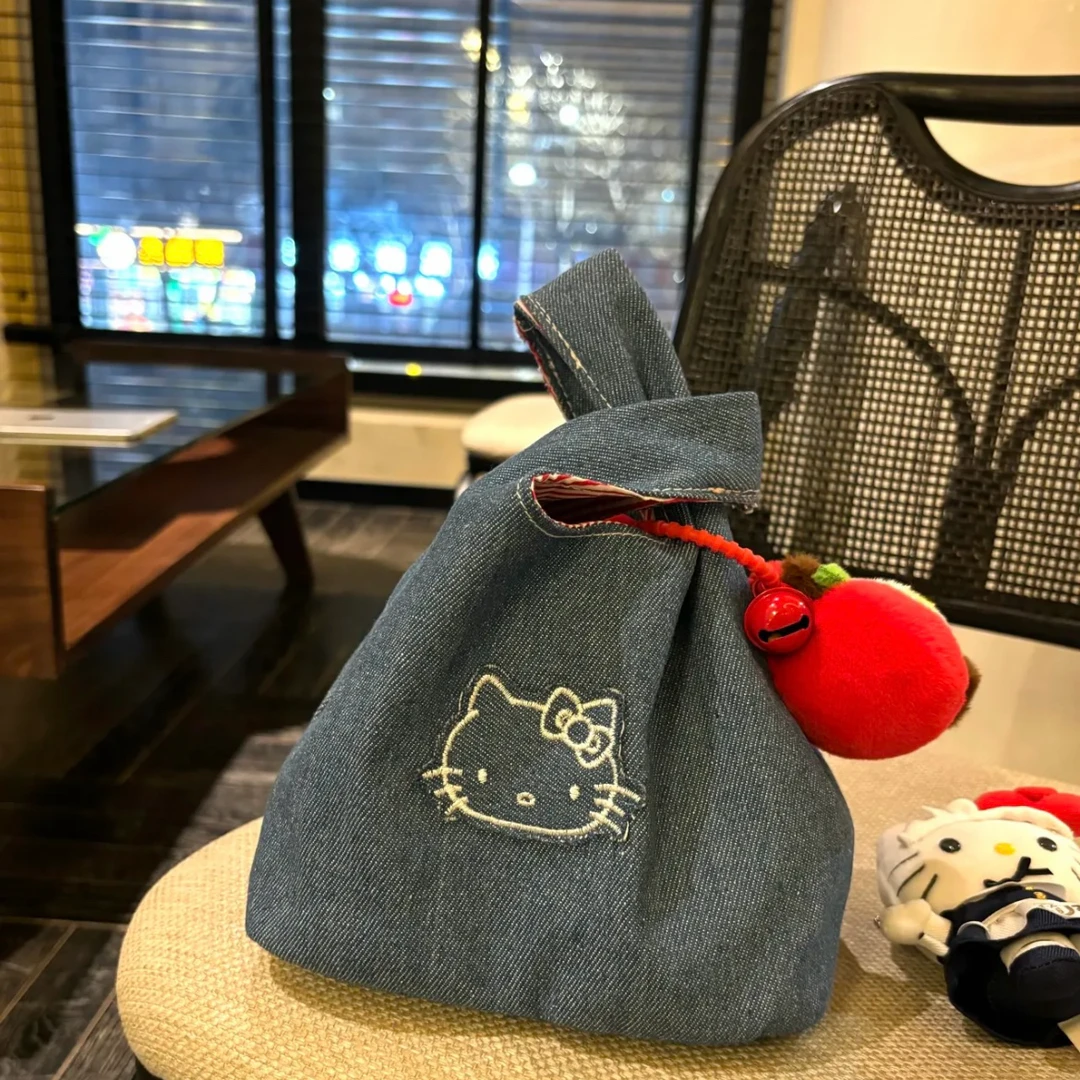 kt牛仔布包包女2025潮时尚百搭单肩斜挎包高级感小众设计手提包