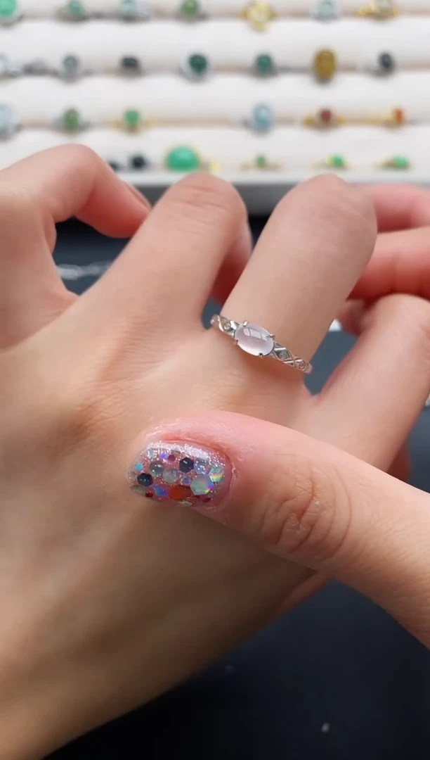 银S925镶嵌戒指翡翠111111111+9