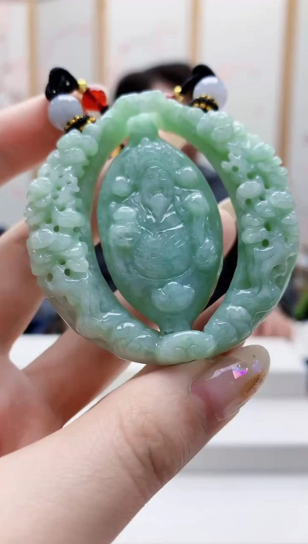 未镶嵌定制翡翠5060jw-毛货挂件17