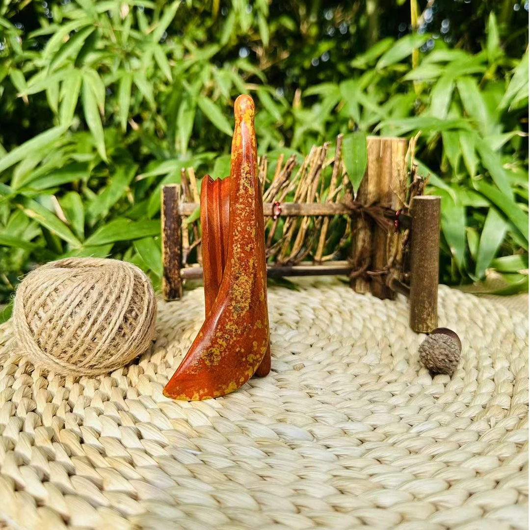 泗滨砭石 砭石拨筋棒按摩刮痧美容棒家用