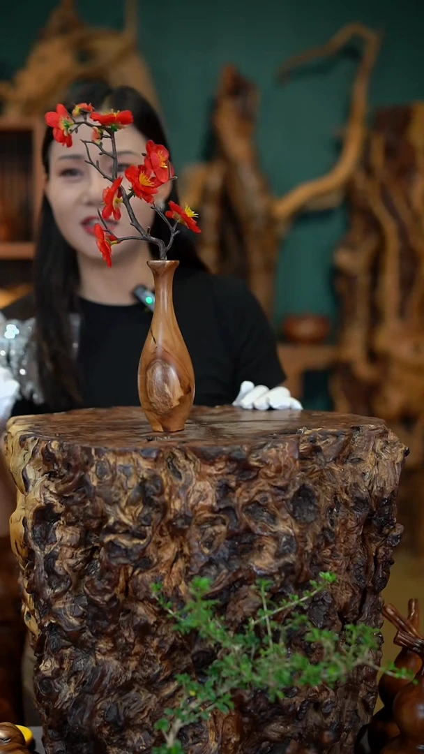 枣木雷击枣木玉净瓶