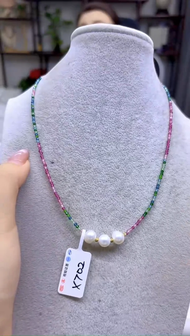 淡水珍珠未镶嵌颈饰X702