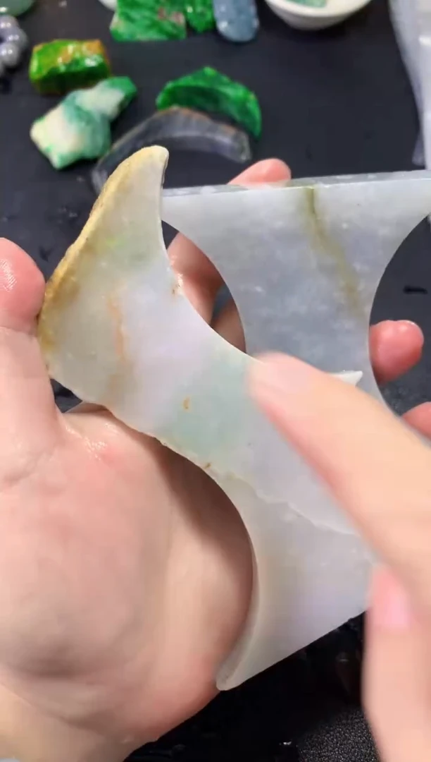 翡翠未镶嵌颈饰011天然翡翠