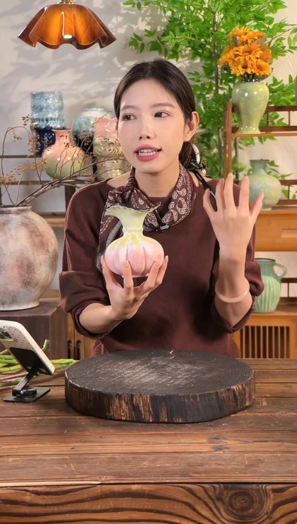 粉橙黛绿-花瓣福袋小号】无孔水培桌面陶瓷花瓶干花鲜花