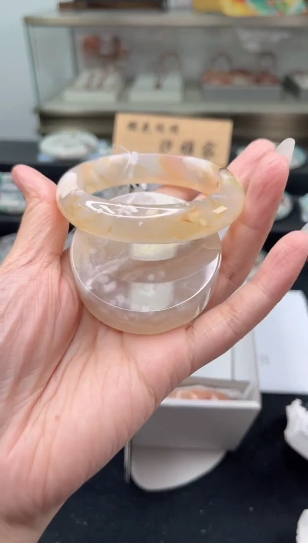 未镶嵌手镯石英质玉58圈口（赠品镯心）302583