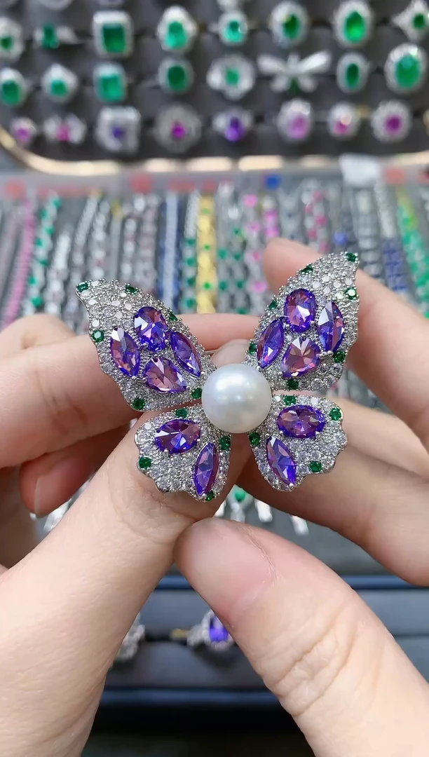 【闪购商品】淡水珍珠胸针未镶嵌1