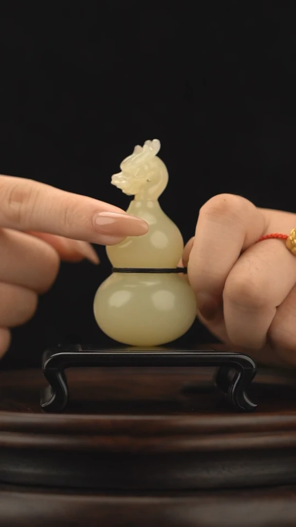 玉【龙头葫芦】天然玉石手把件