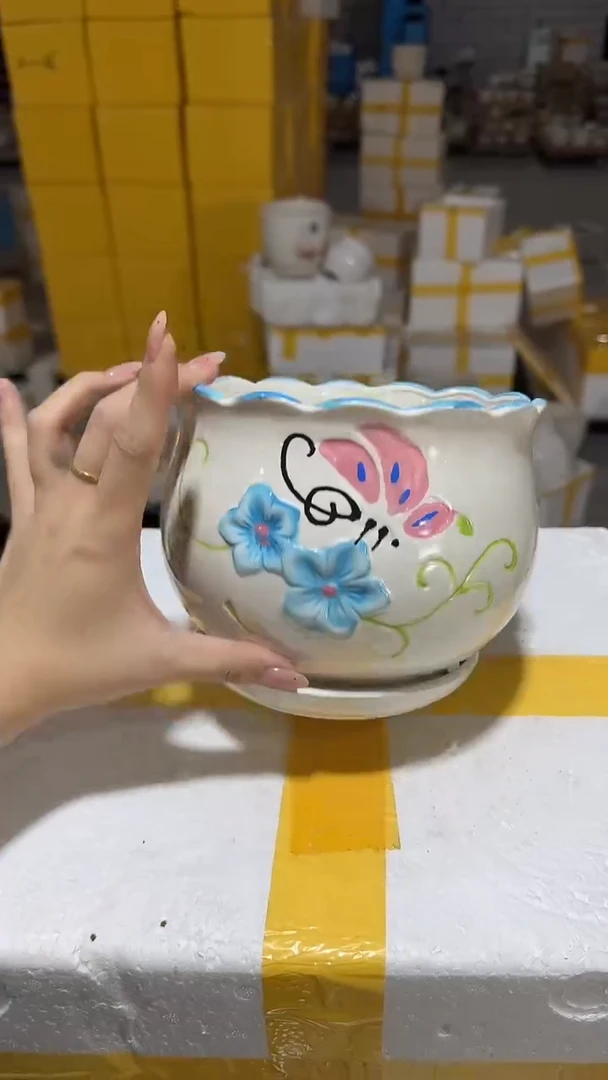 高温陶瓷花盆+Q104