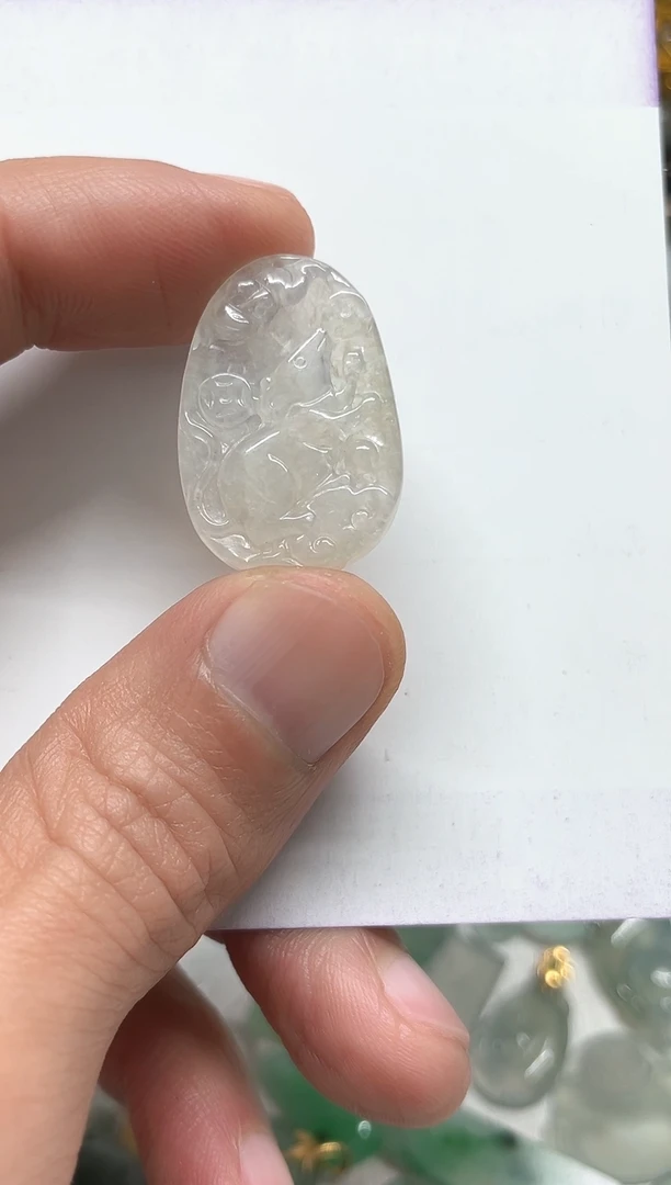 【闪购商品】翡翠颈饰未镶嵌天然缅甸A货翡翠吊坠
