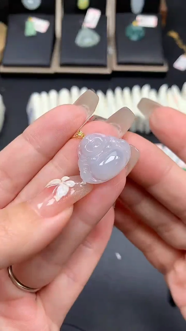 【闪购商品】翡翠吊坠(不含链)18K金镶嵌MS151198