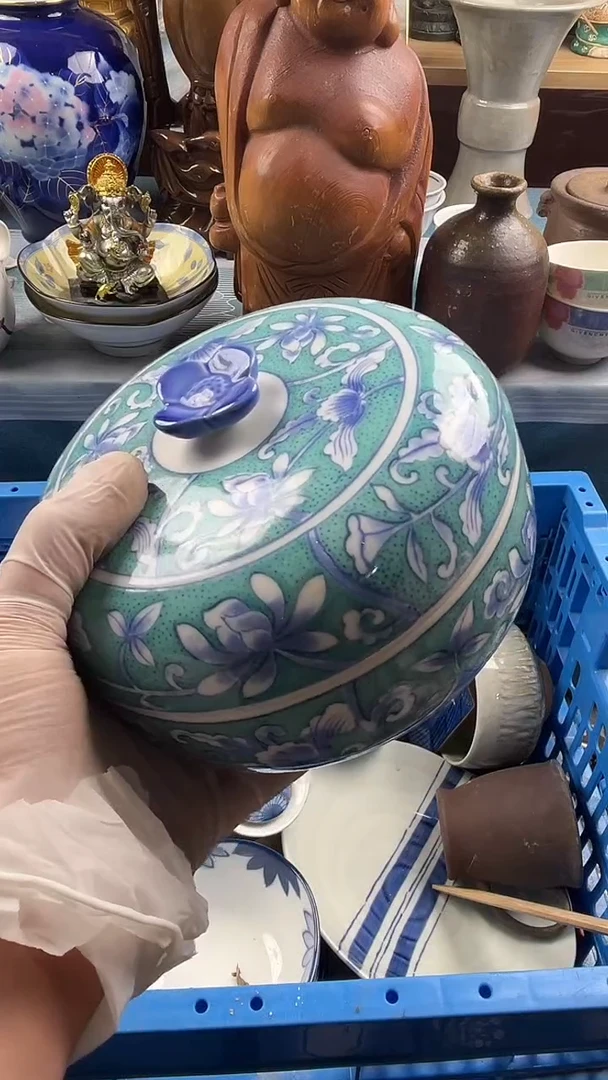 瓷片英歌瓷器满28包邮