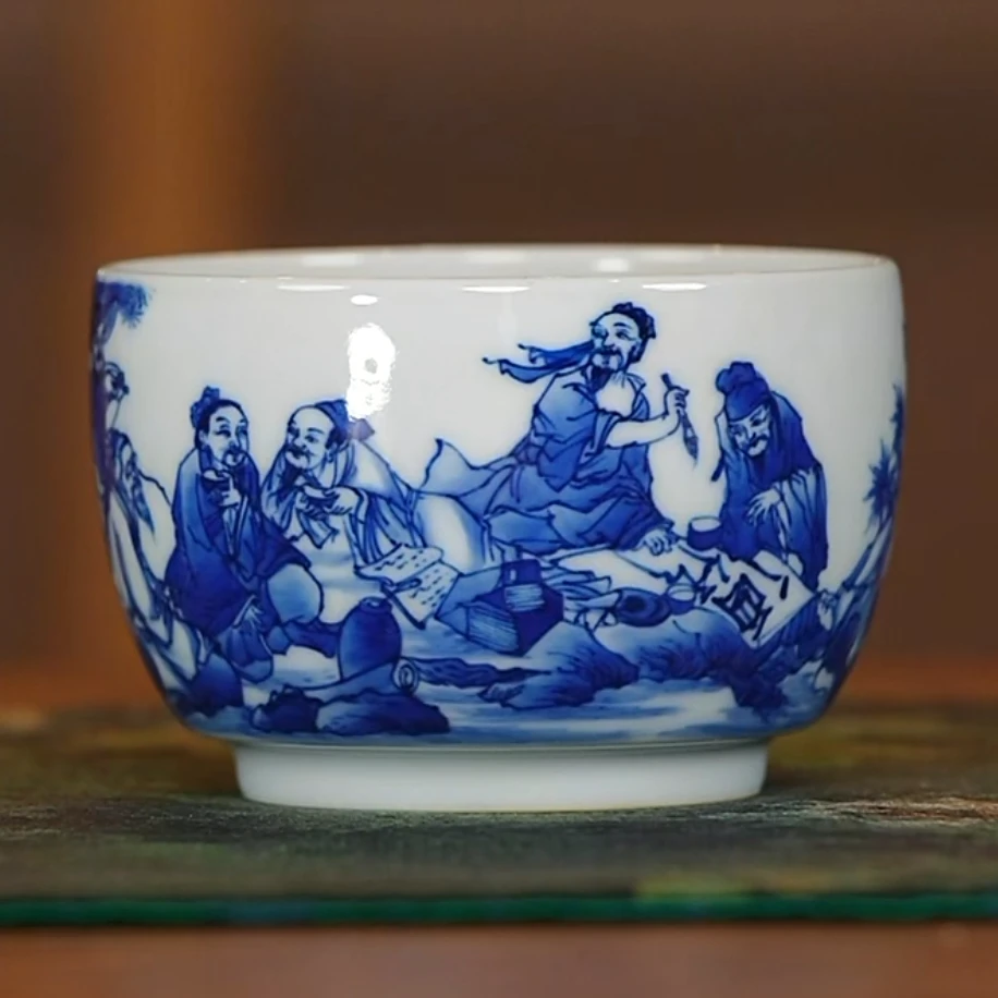 【小乔赏瓷】古窑御器风火窑饮中八仙杯