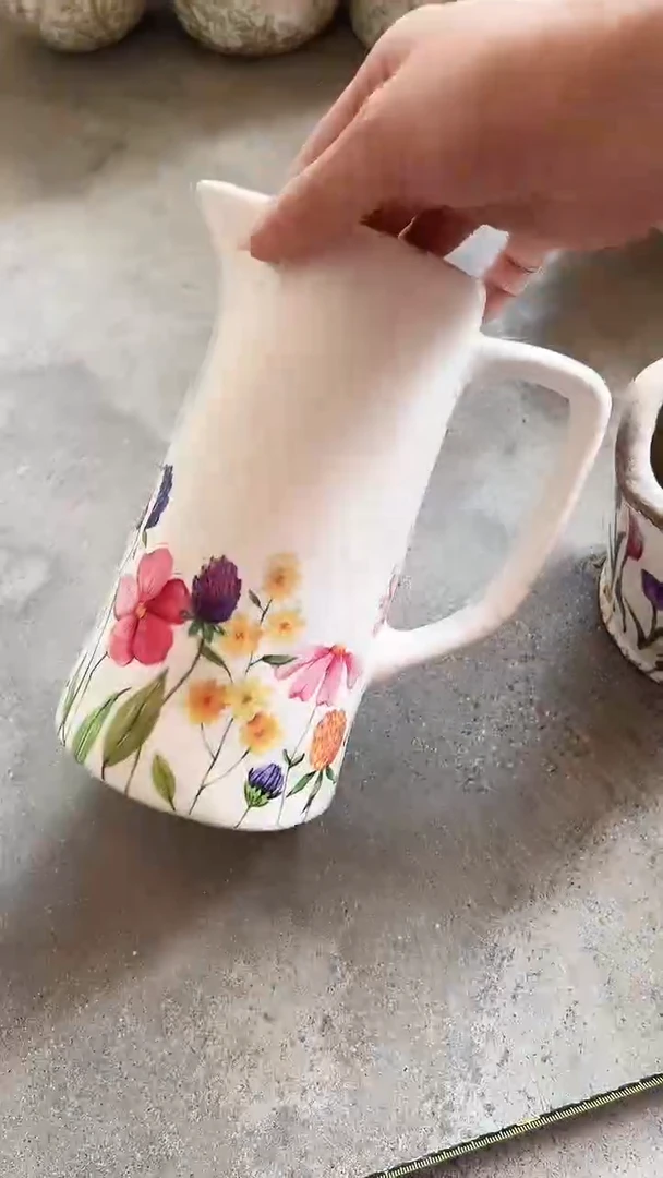 【闪购商品】陶瓷微瑕花盆高19.5cm内口8.5cm