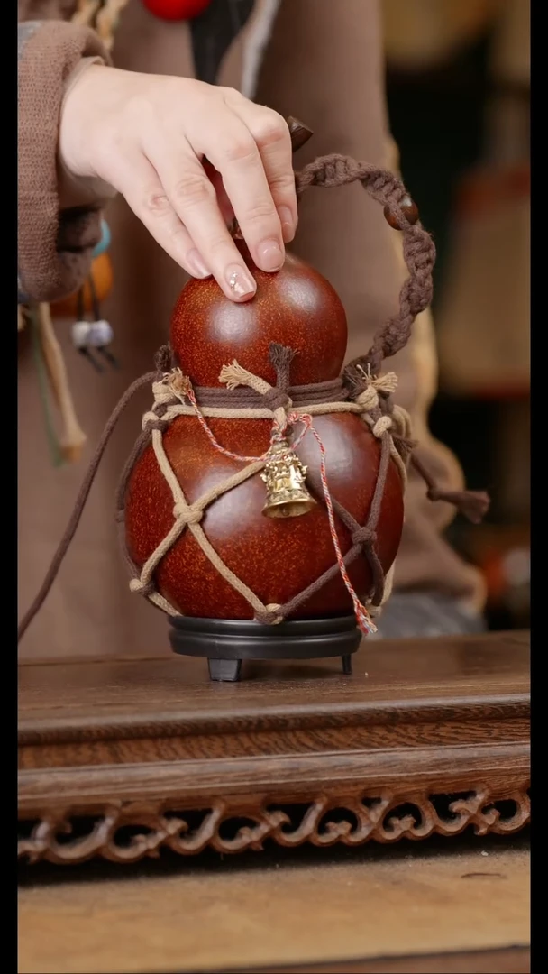 135号精品天然大漆酒葫芦一物一拍~