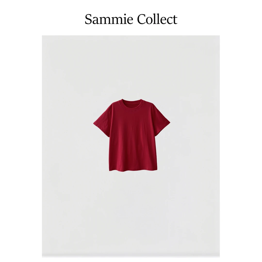 春夏爆款匹马棉圆领休闲百搭基础短袖女士正肩经典高级t恤DB1822