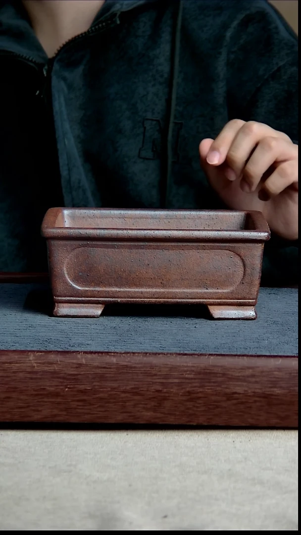 紫砂花盆16*11.5*5.5内径紫砂花盆