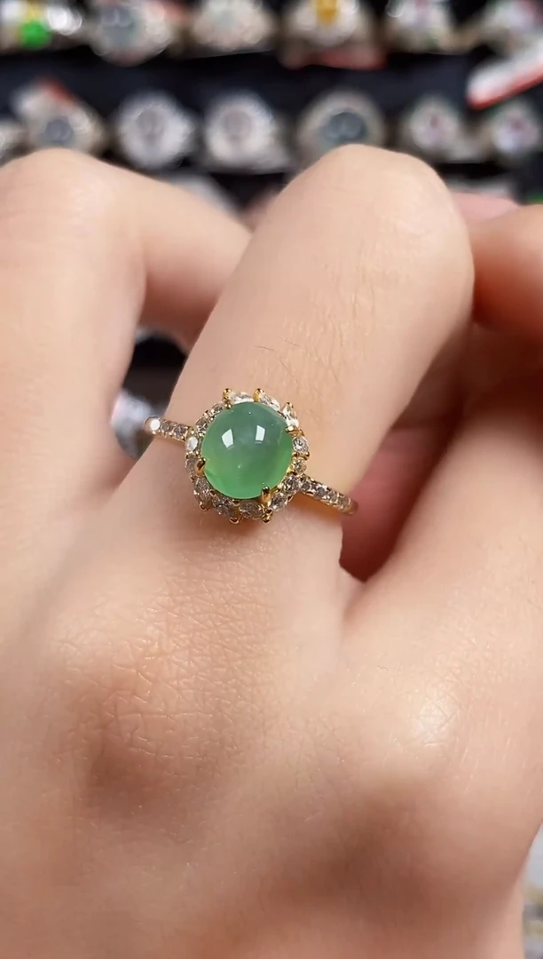 未镶嵌戒指翡翠天然A货翡翠123