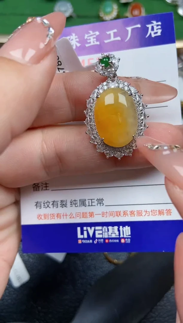 【闪购商品】翡翠颈饰银S925镶嵌4526