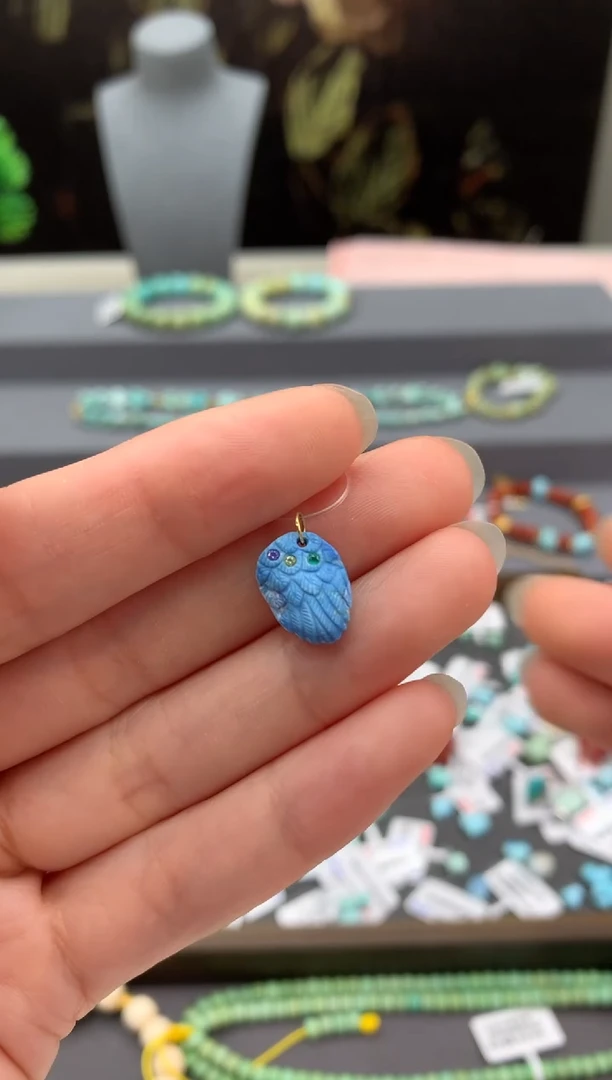 未镶嵌绿松石雕刻A162