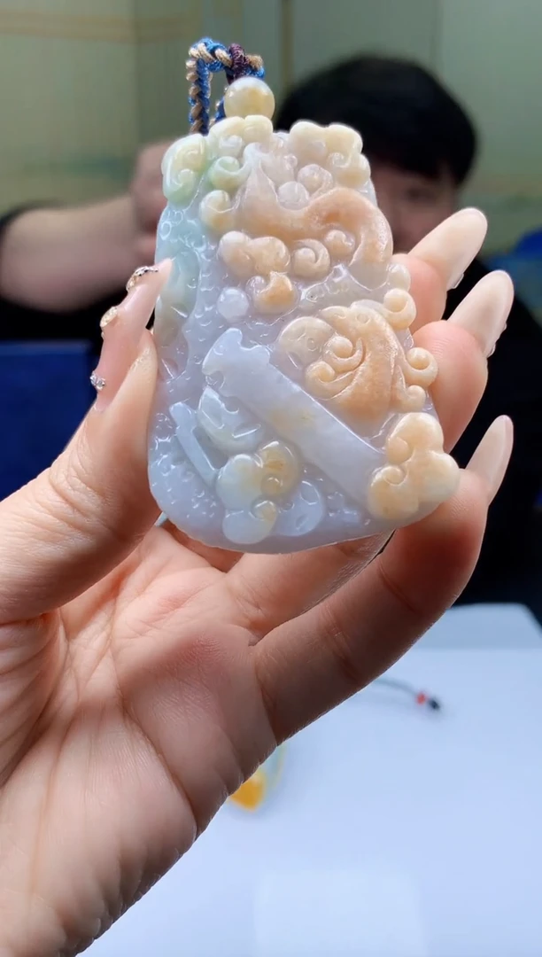 【闪购商品】定制翡翠未镶嵌5060ty-毛货挂件59