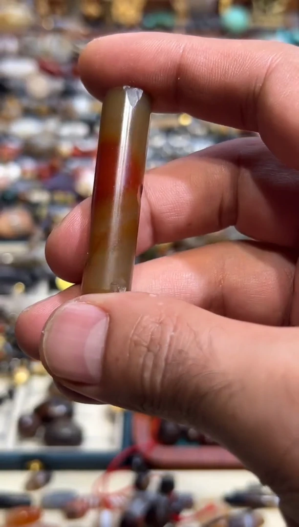未镶嵌玛瑙/玉髓珠宝半成品管珠