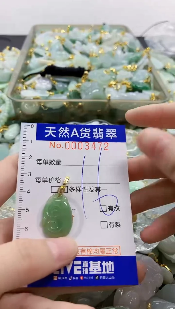 颈饰未镶嵌翡翠天然A货翡翠