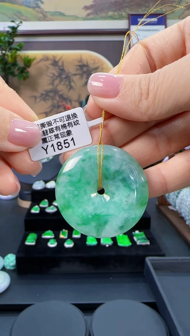 颈饰未镶嵌翡翠Y1851平安扣福利价不退